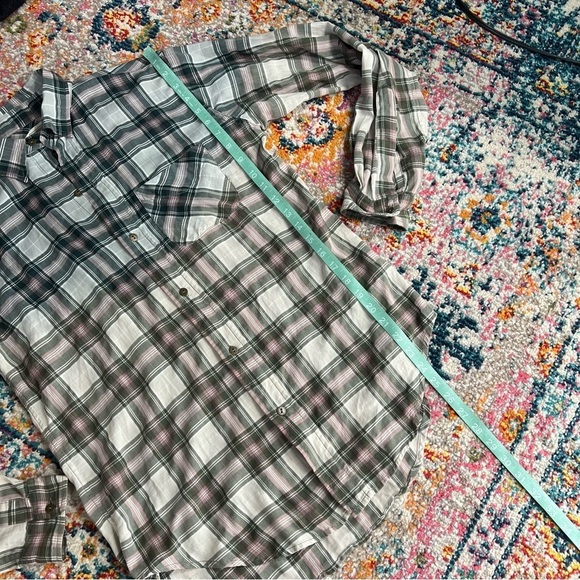 Current‎ Elliott Ombré Fade Plaid button down shirt - Picture 13 of 13